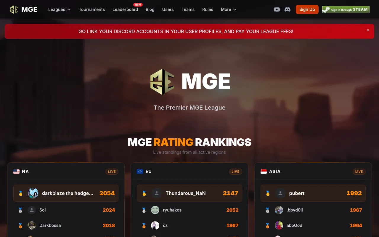 Screenshot of mge.tf