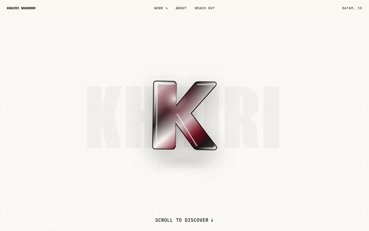 Screenshot of khairi.fun