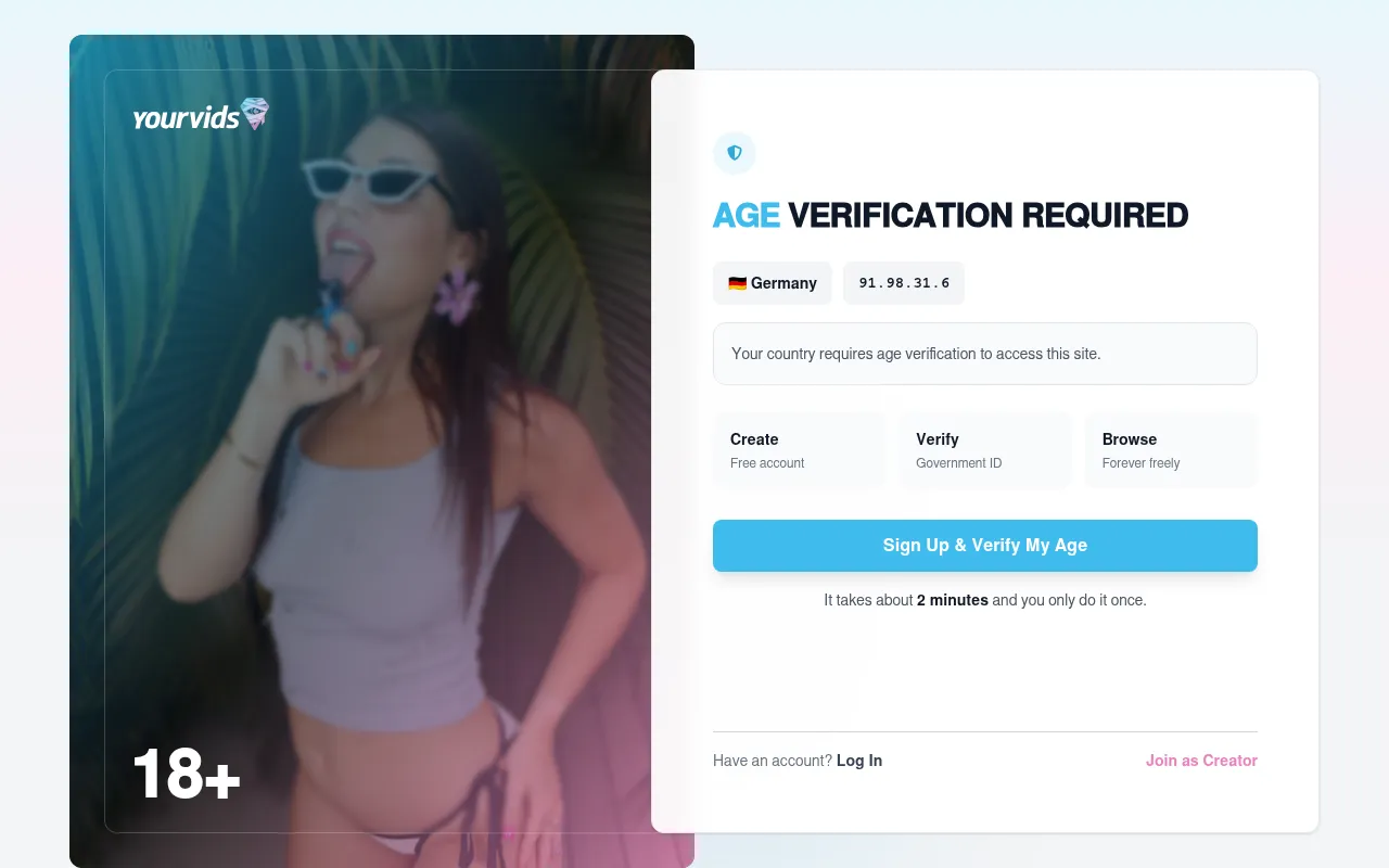 Screenshot of yourvids.com