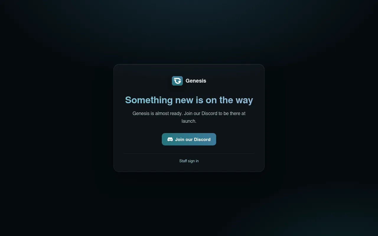 Screenshot of bygenesis.xyz