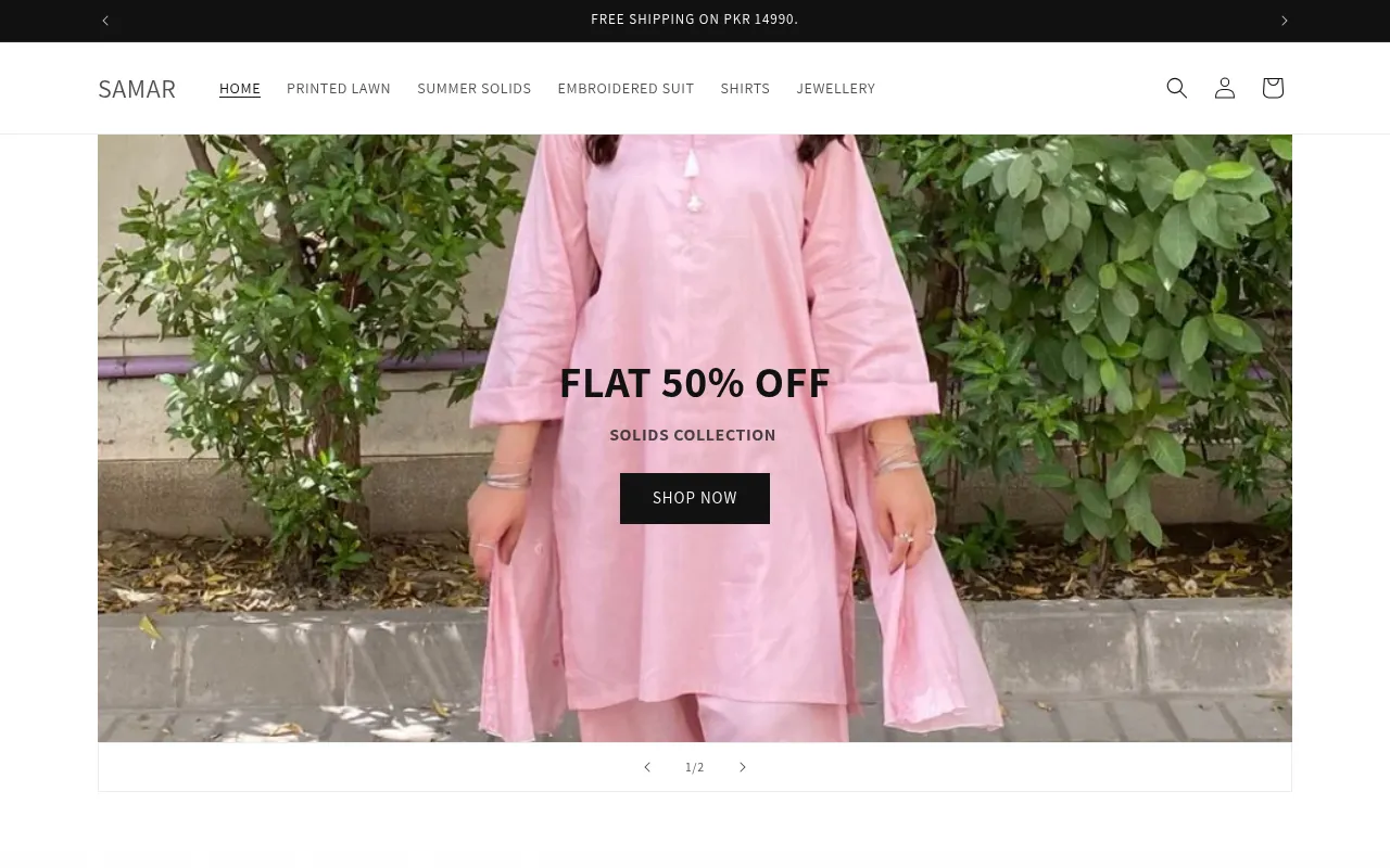 Screenshot of samarofficial.co
