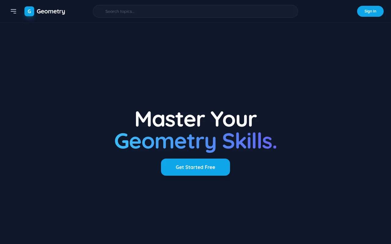 Screenshot of geometry-questions.ie