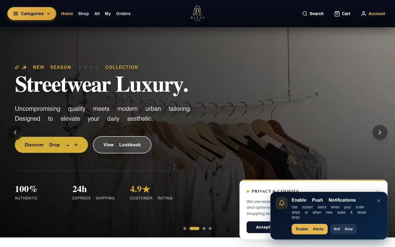 Screenshot of blesshub.store