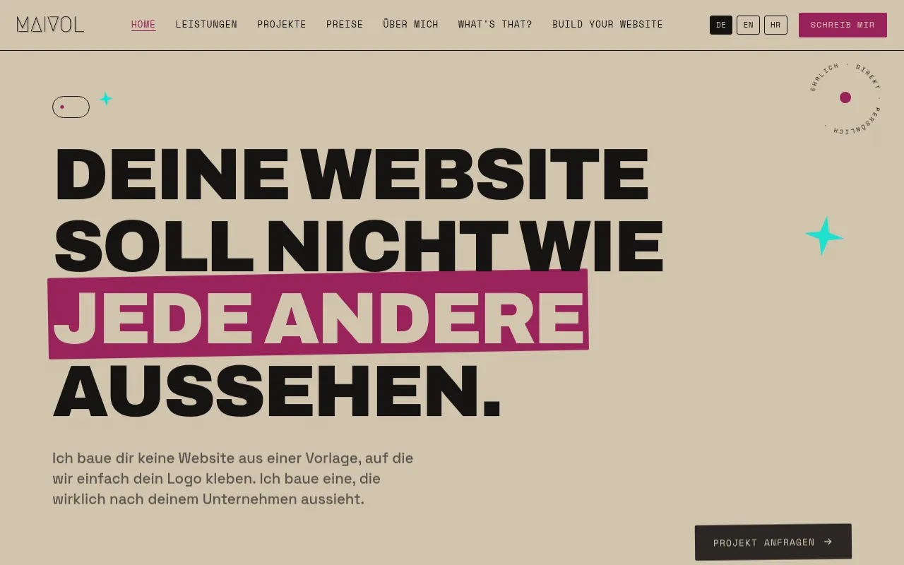 Screenshot of maivol.com
