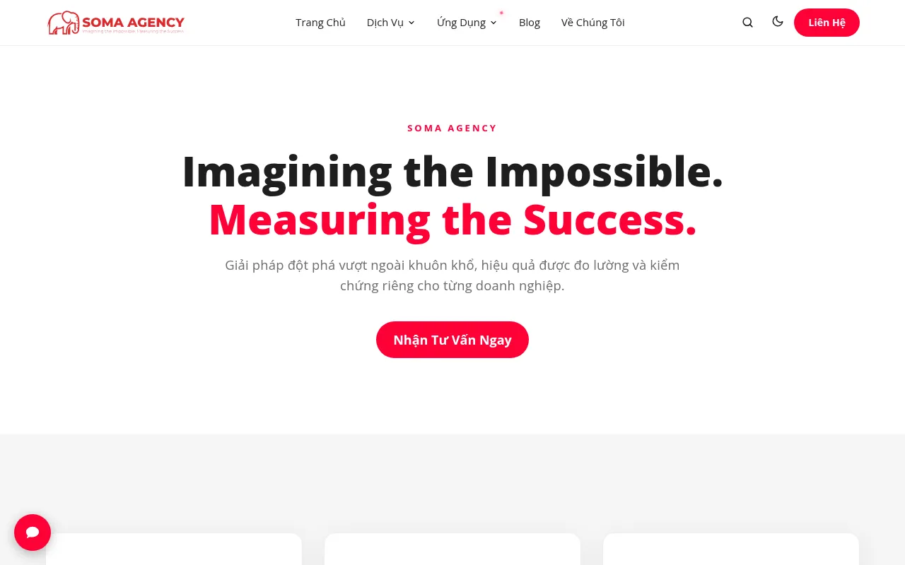 Screenshot of somaagency.vn
