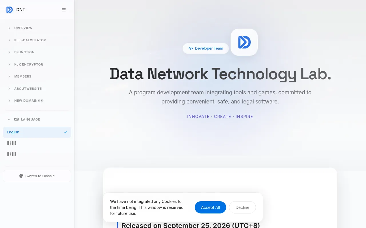 Screenshot of dnteam.top
