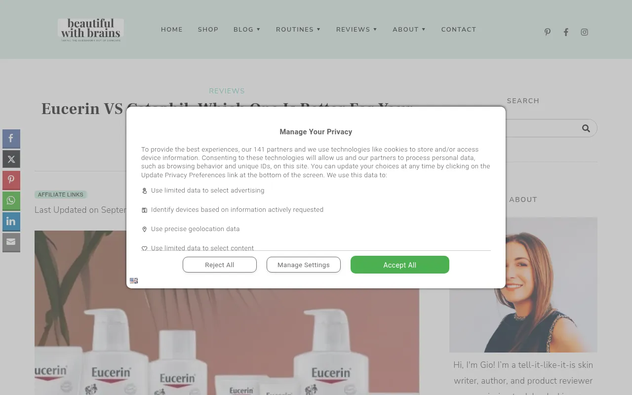 Screenshot of beautifulwithbrains.com