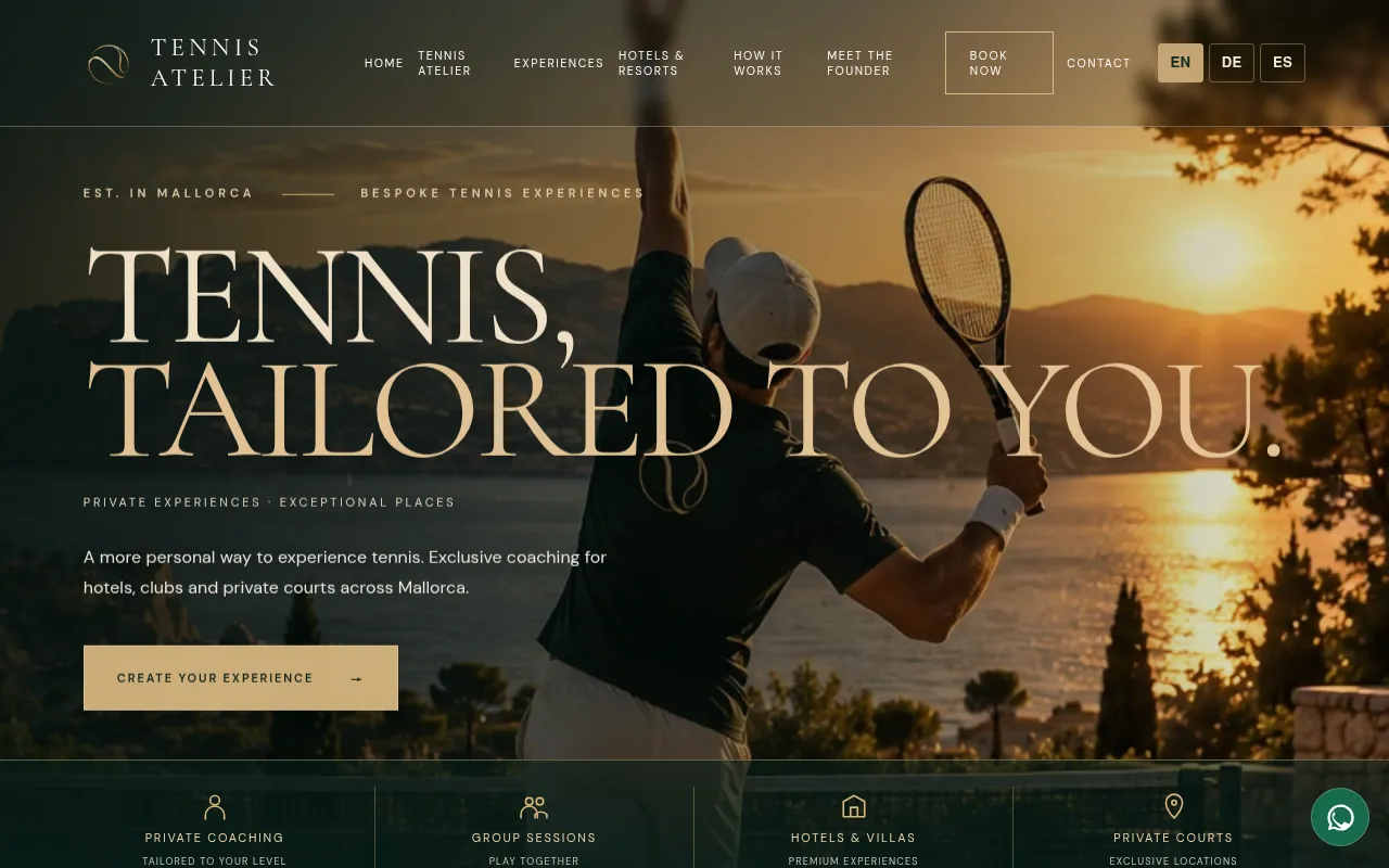 Screenshot of tennisatelier.es