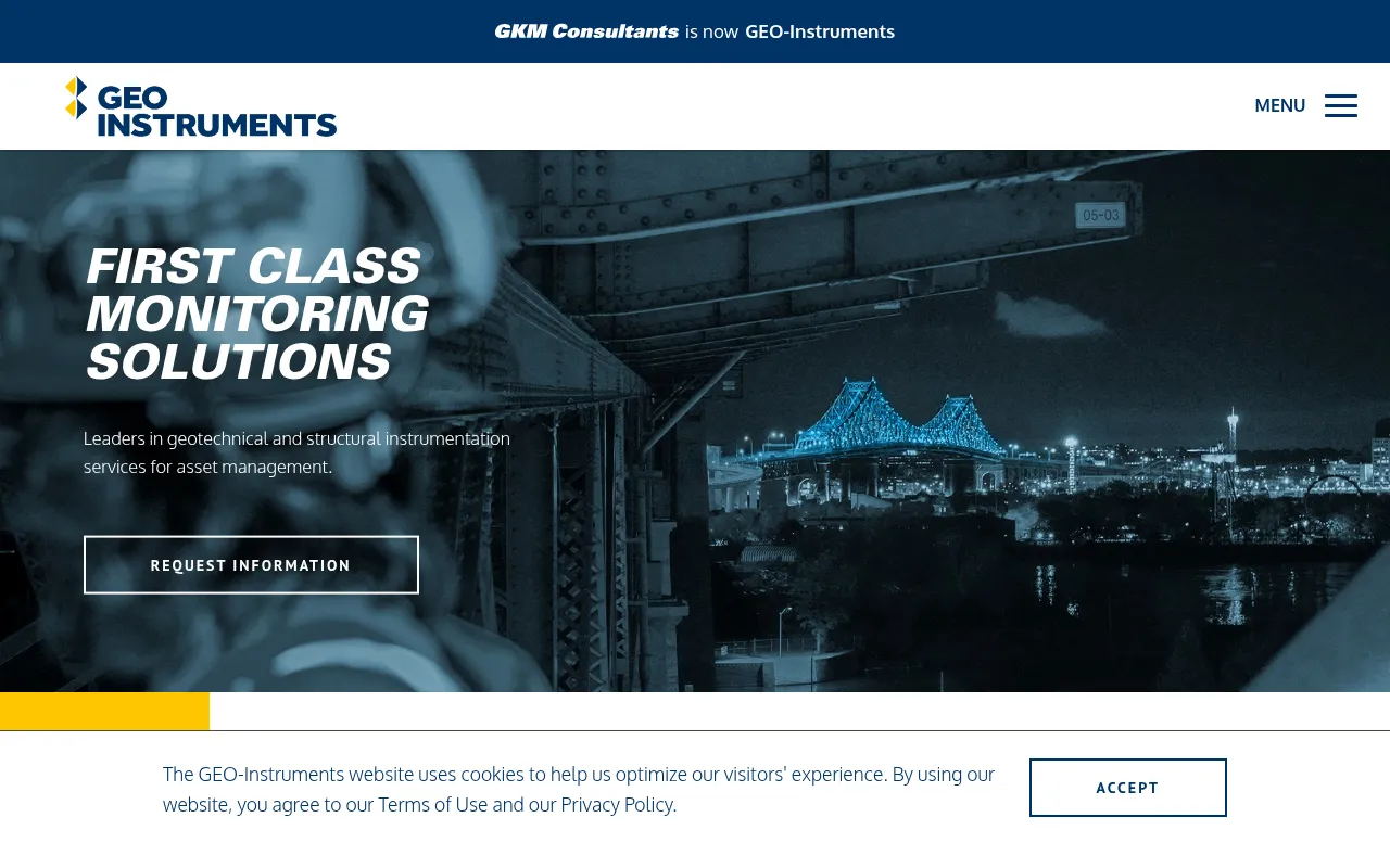 Screenshot of geoinstruments.ca