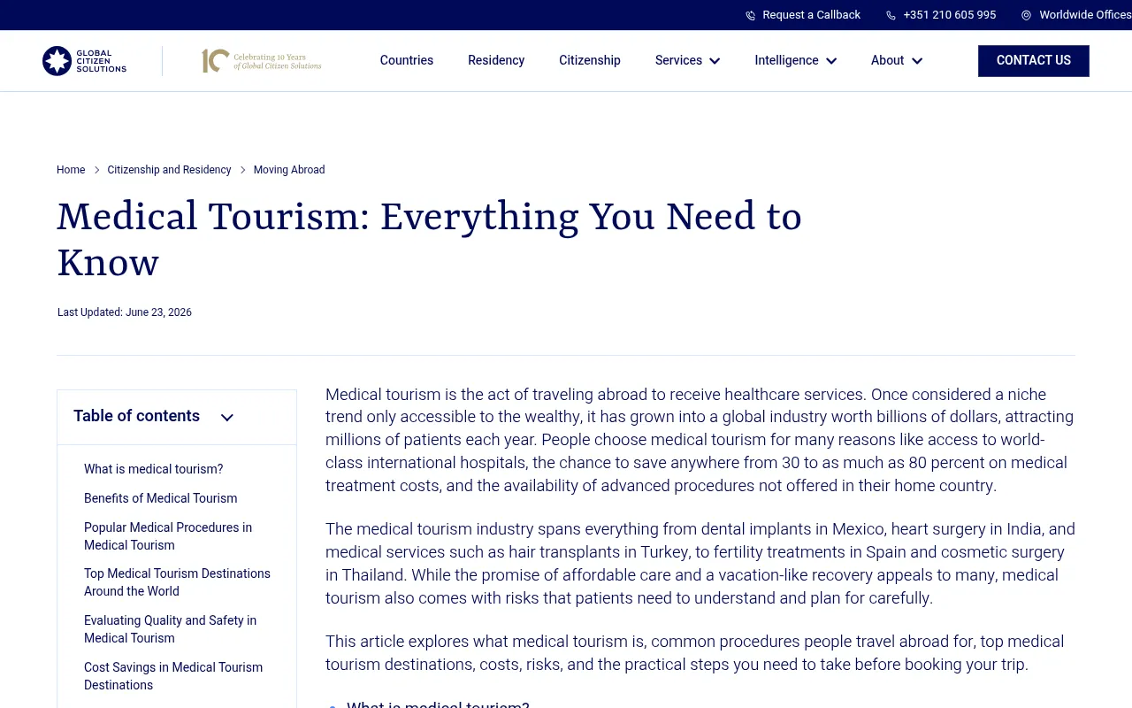 Screenshot of globalcitizensolutions.com