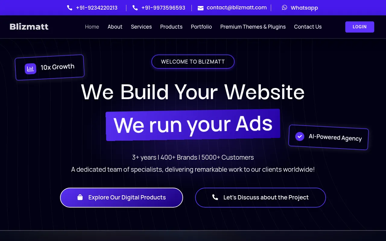 Screenshot of blizmatt.com