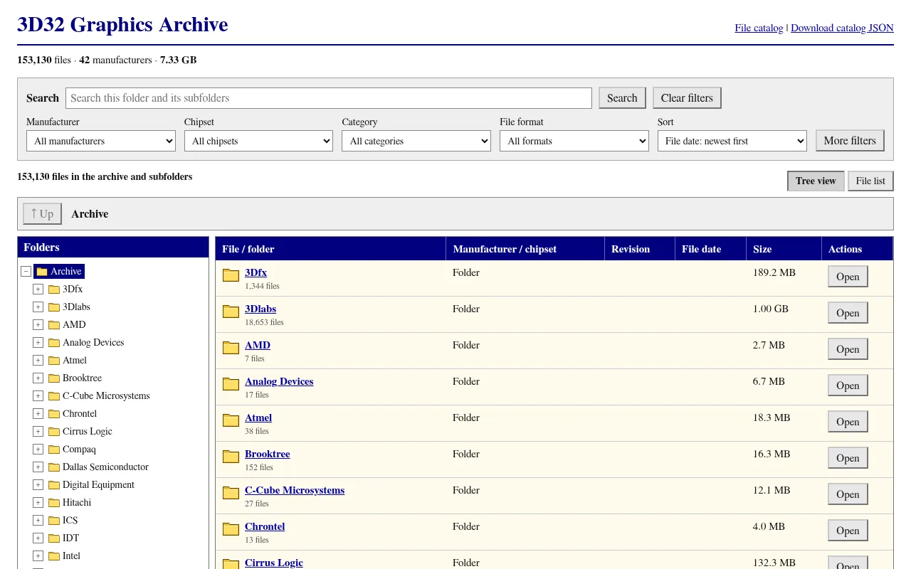 Screenshot of catalog.3d32.org