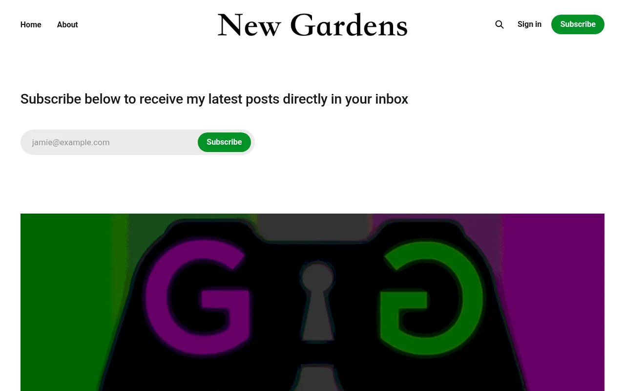 Screenshot of newgardens.is