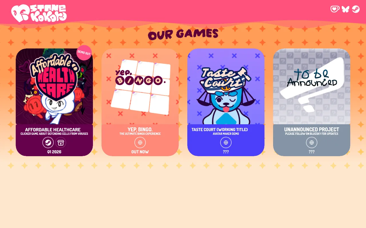 Screenshot of stonekokoro.com