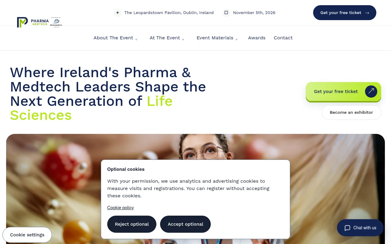 Screenshot of pharmamedtechexpo.com