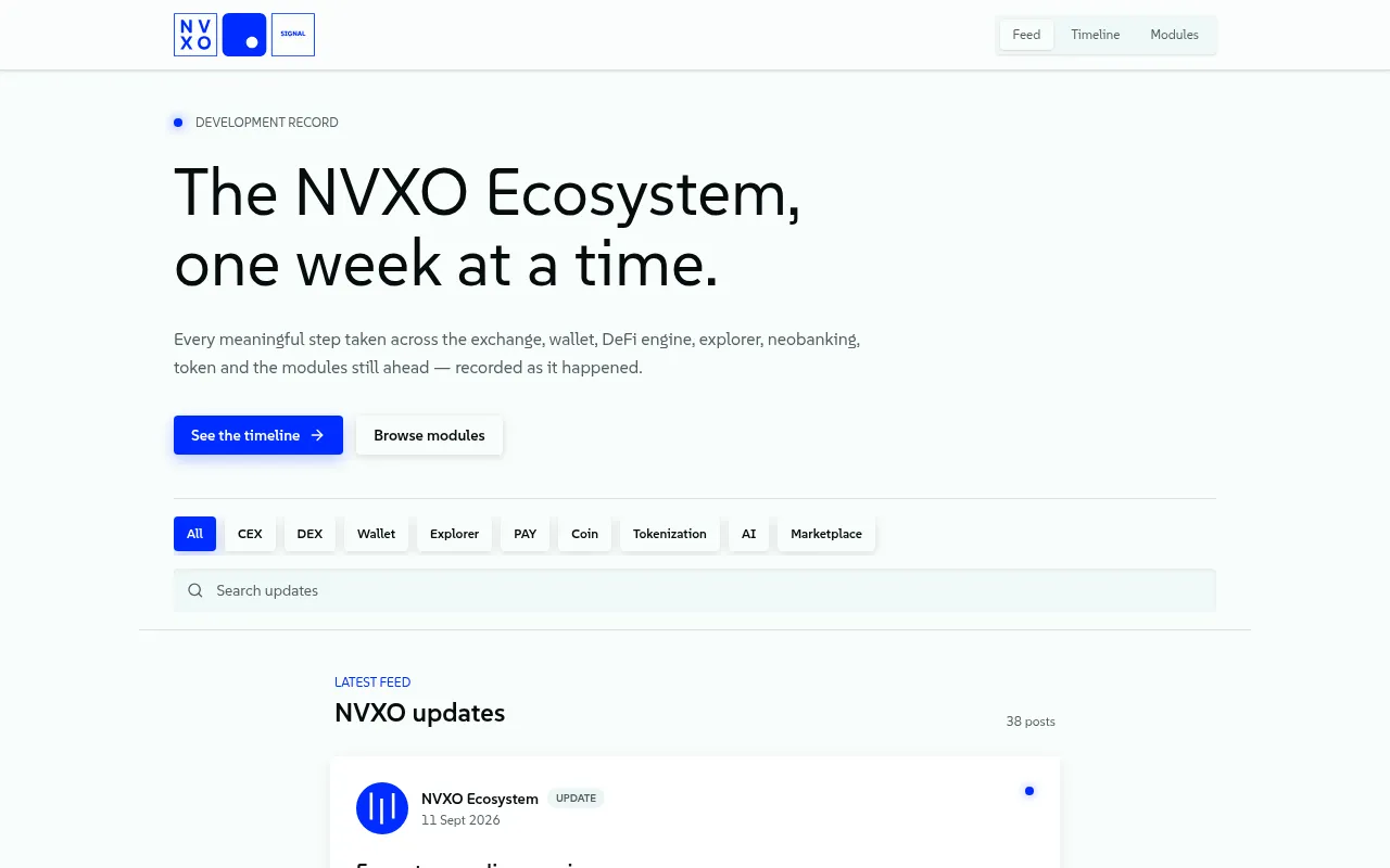 Screenshot of nvxosignal.com
