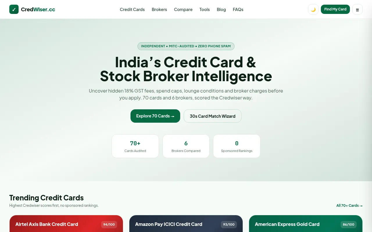 Screenshot of credwiser.cc