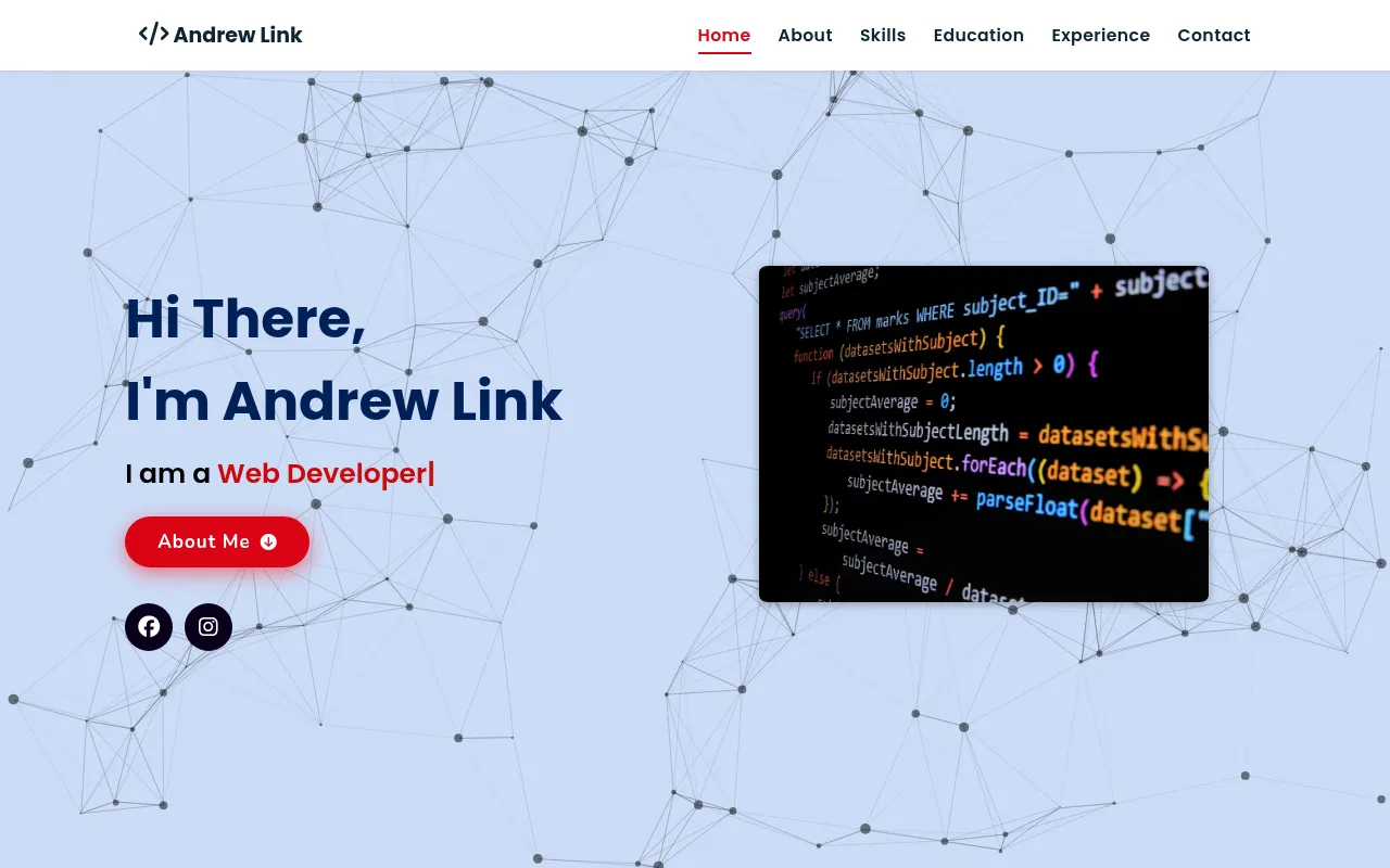 Screenshot of andrewlink.xyz