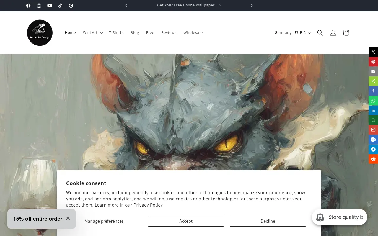 Screenshot of turtlebite.com