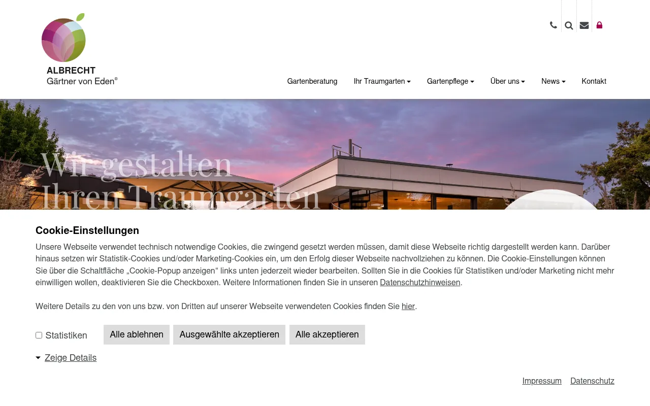 Screenshot of gaertner-albrecht.de
