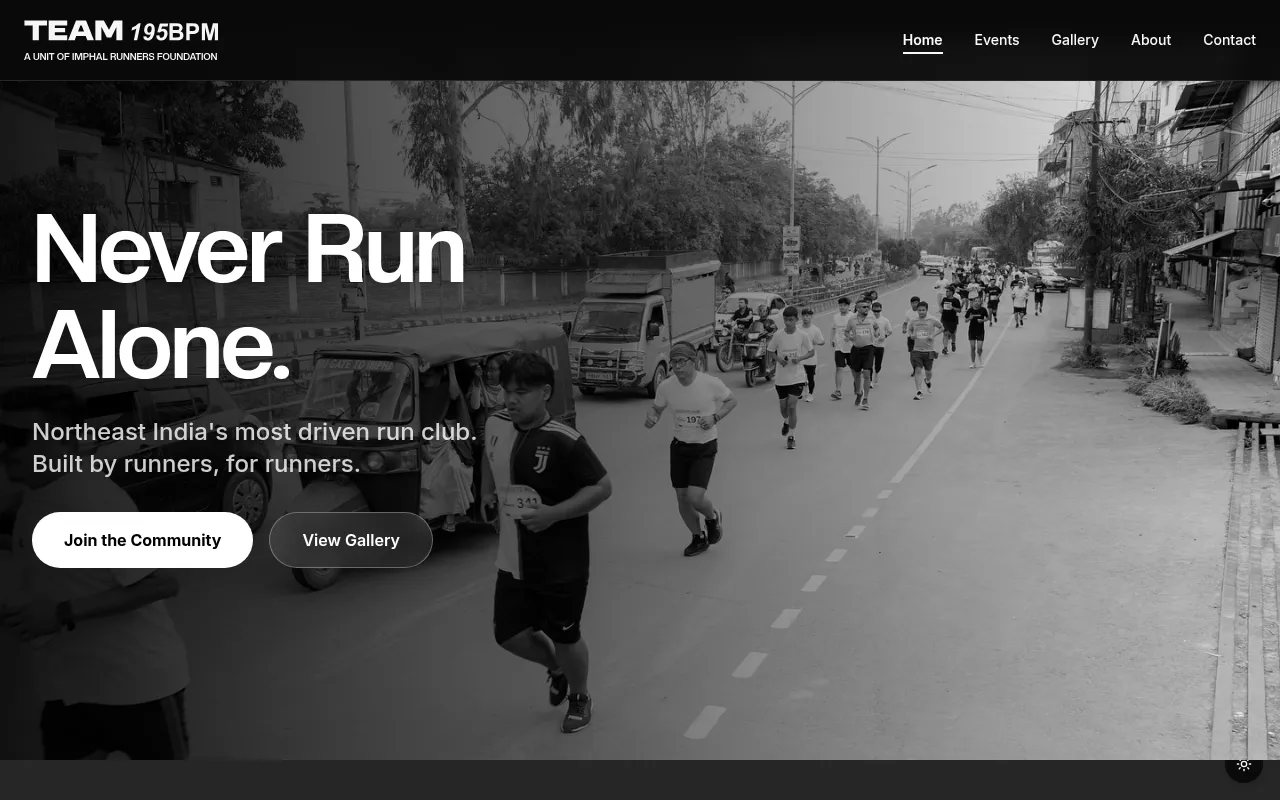 Screenshot of team195bpm.com