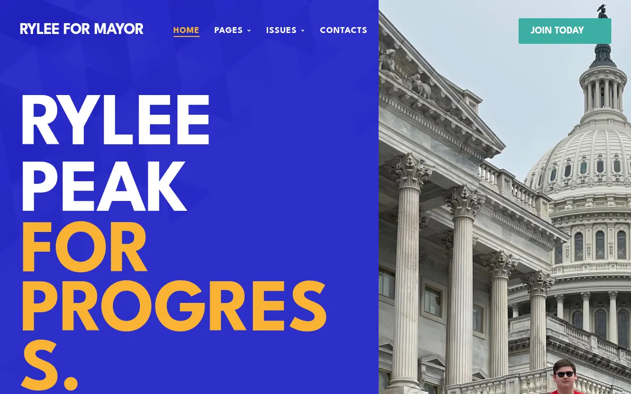 Screenshot of voterylee.com