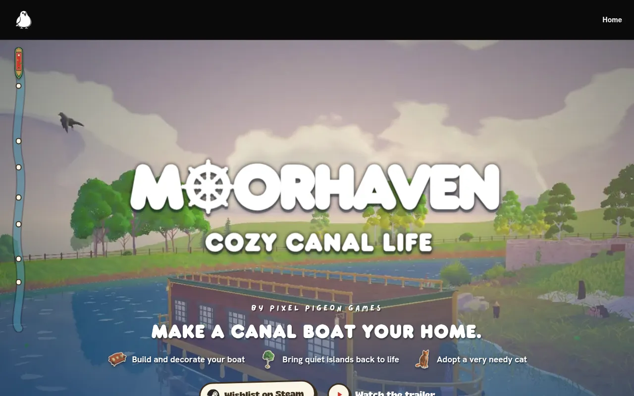Screenshot of pixelpigeongames.com