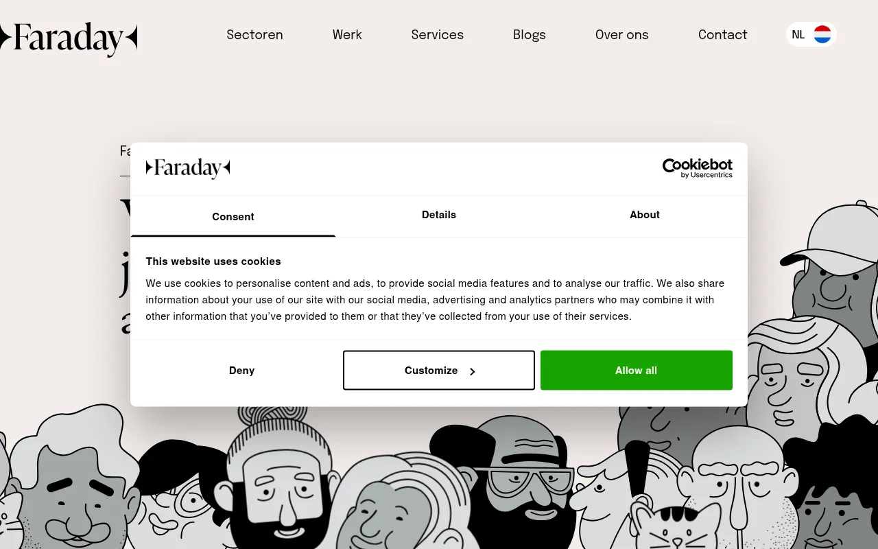 Screenshot of faradaydigital.agency
