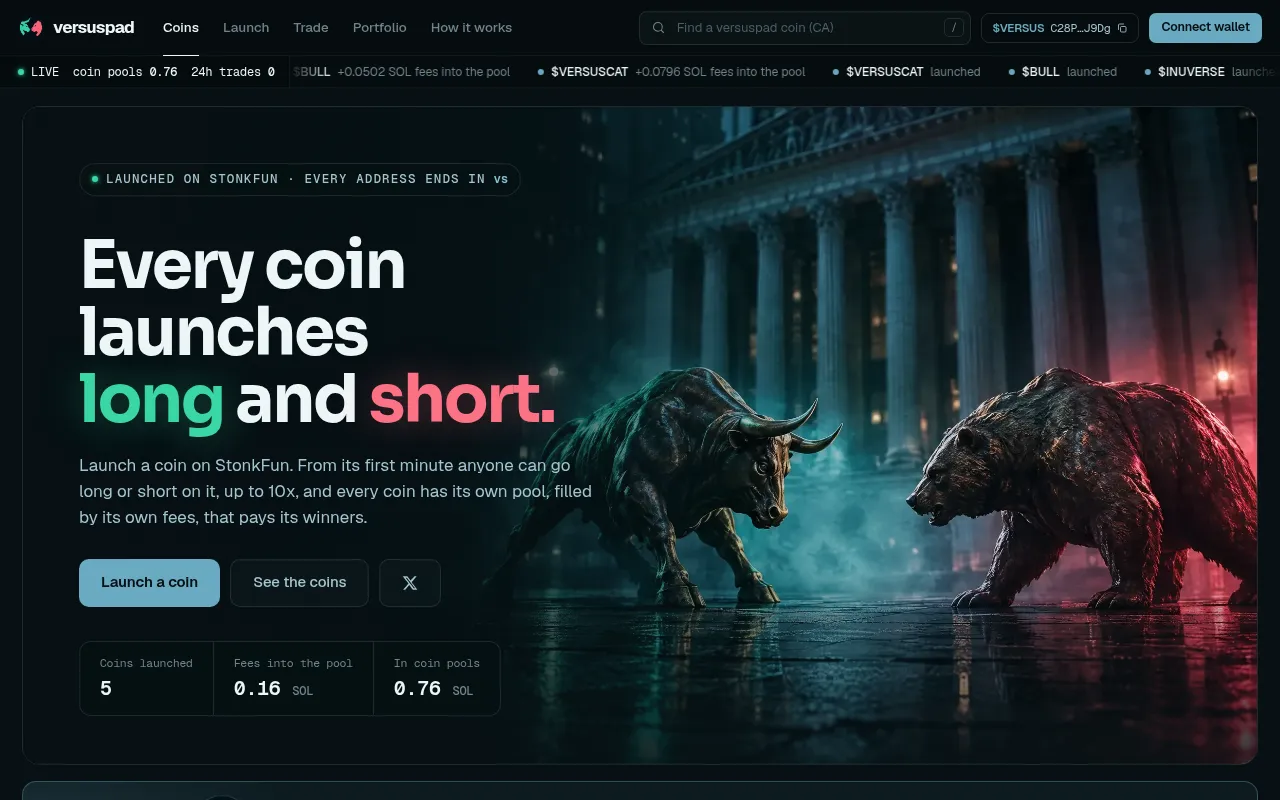 Screenshot of useversus.xyz
