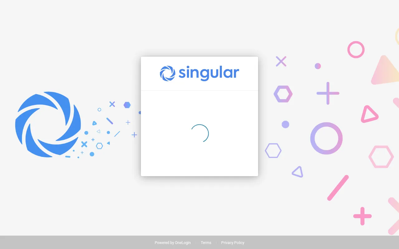 Screenshot of singular-labs.onelogin.com