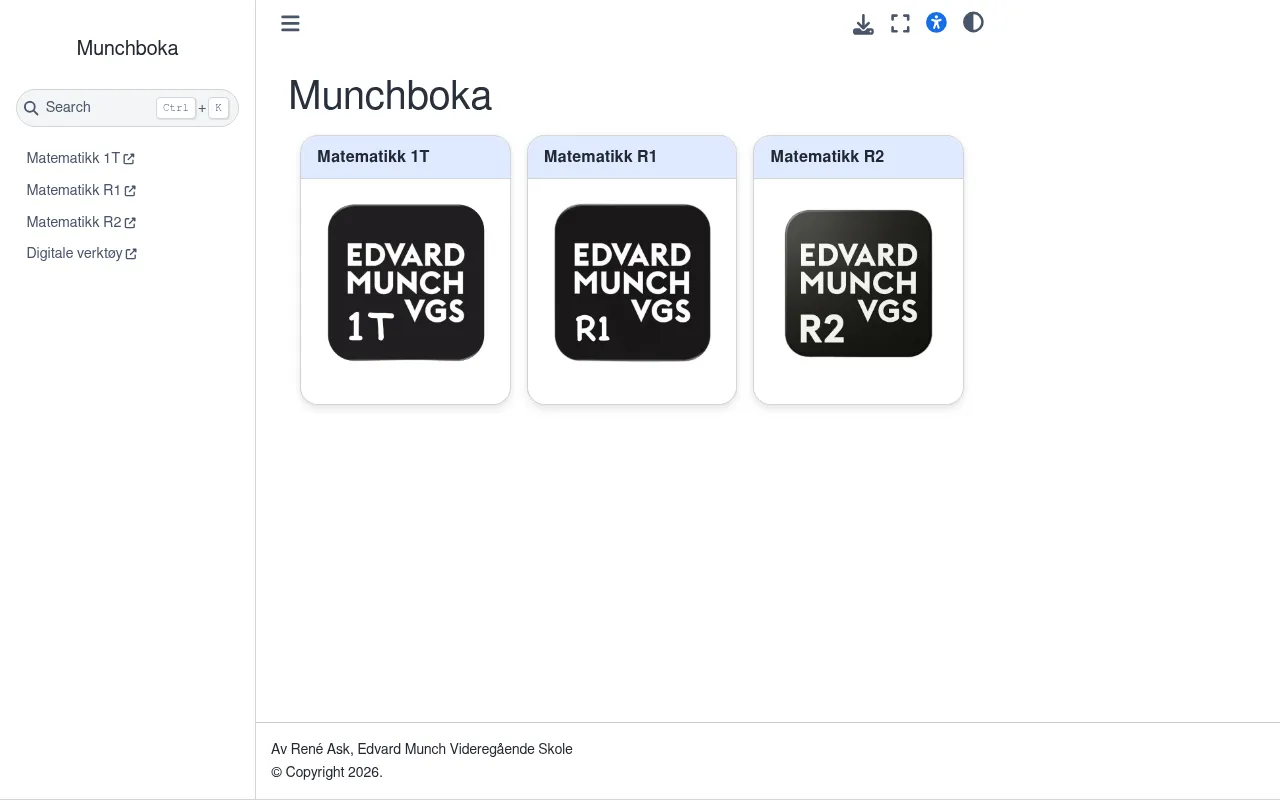 Screenshot of munchboka.no