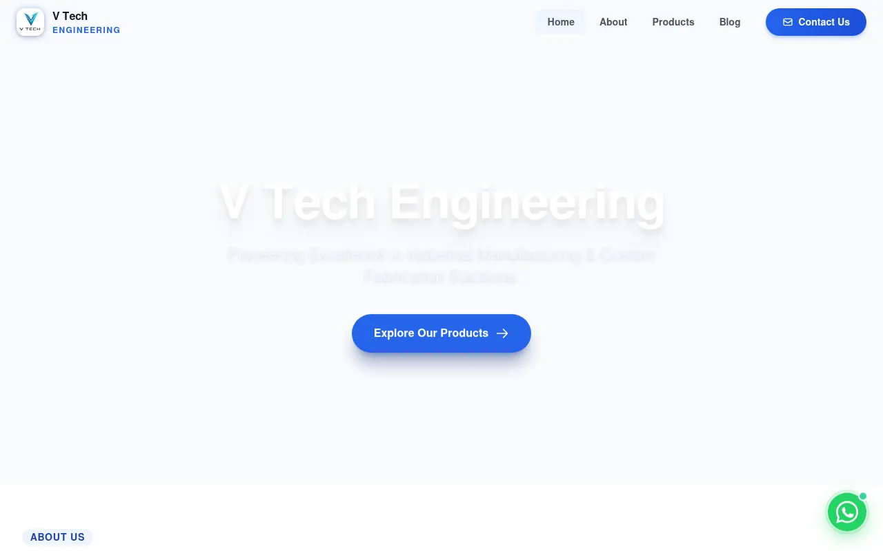 Screenshot of thevtechengineering.com