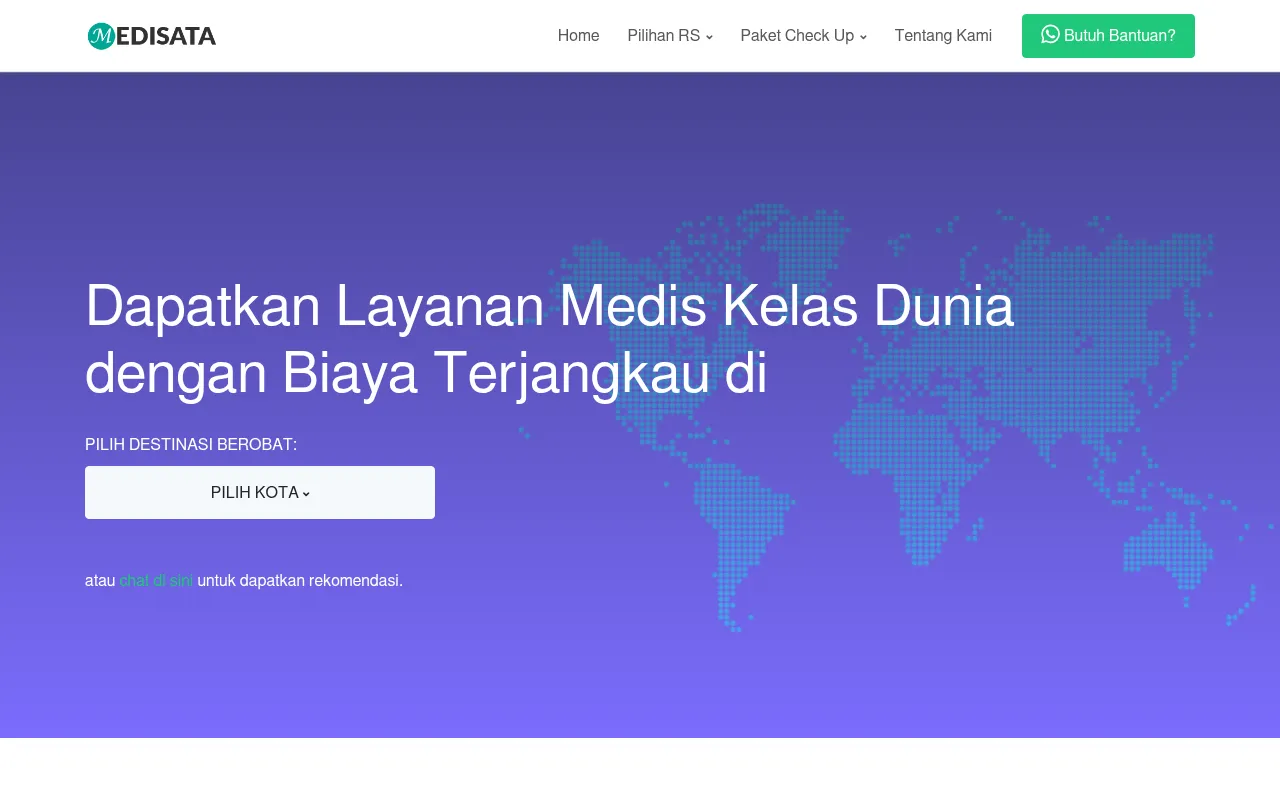 Screenshot of medisata.com