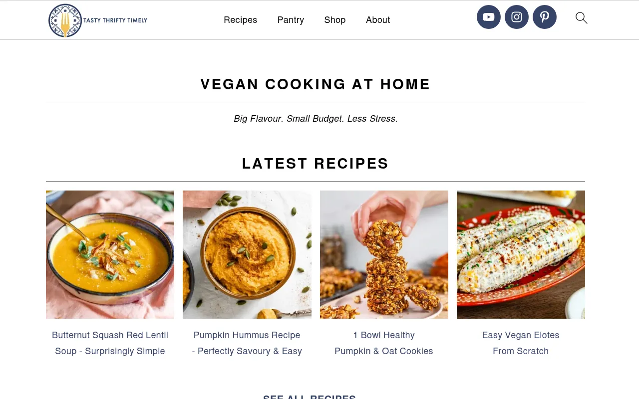 tastythriftytimely.com screenshot