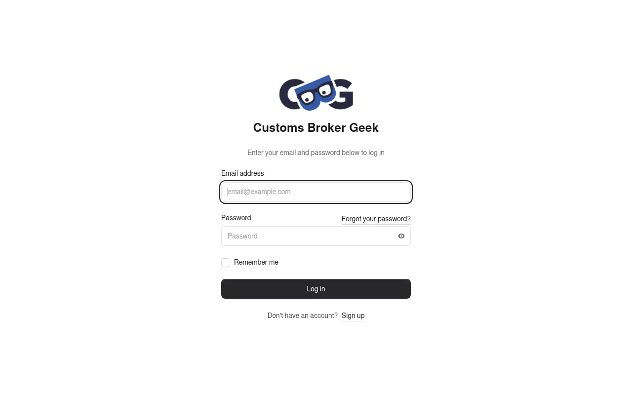 Screenshot of customsbrokergeek.com