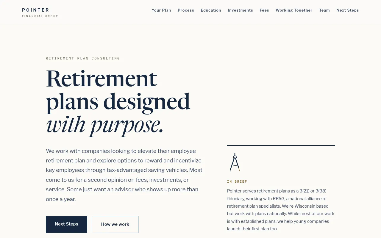 Screenshot of pointer-retirement.vercel.app