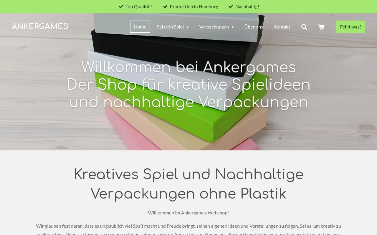 Screenshot of ankergames.de