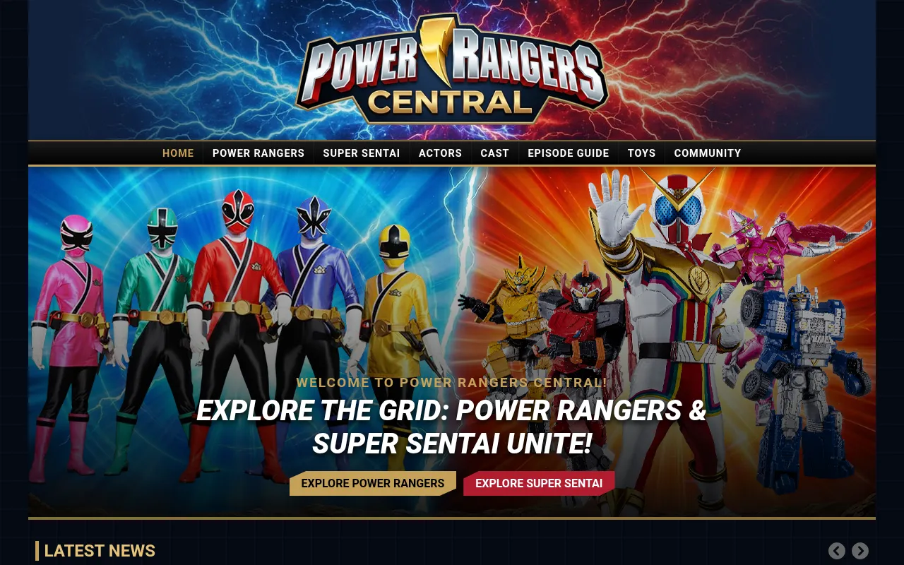 Screenshot of rangercentral.com