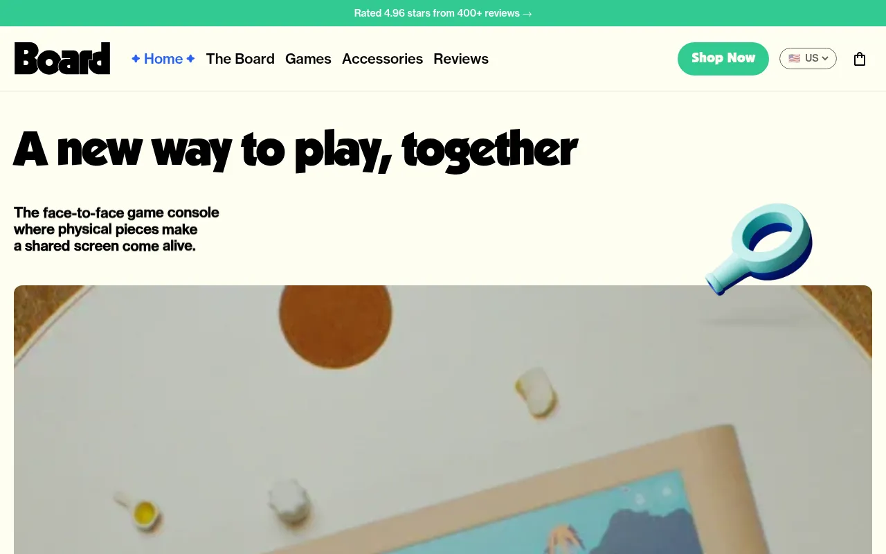 Screenshot of board.fun