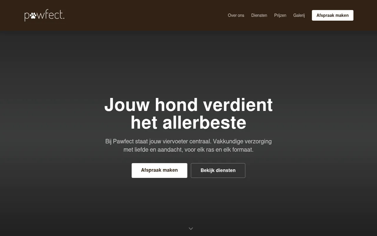 Screenshot of pawfect.usewebhook.dev