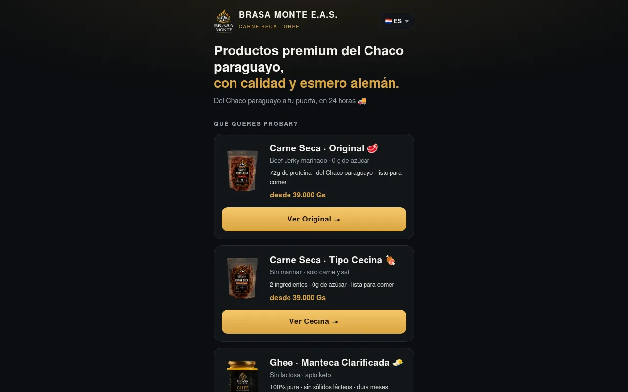 Screenshot of brasamonte.com