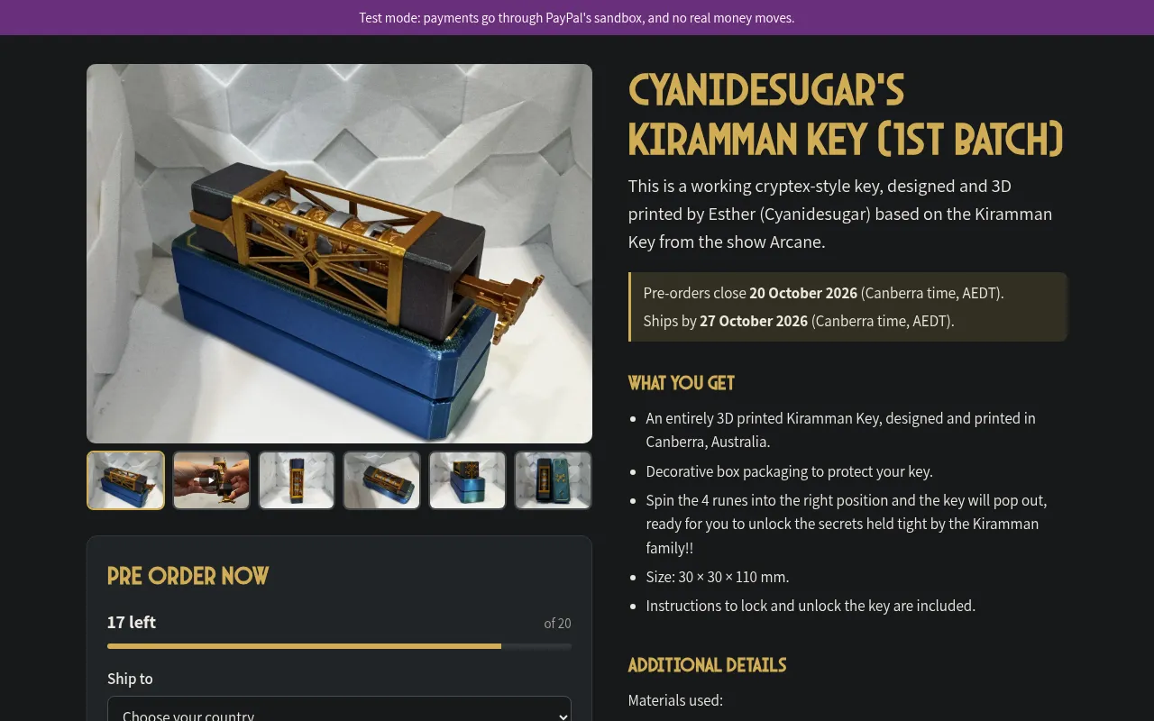Screenshot of cupcake.cyanidesugar.com