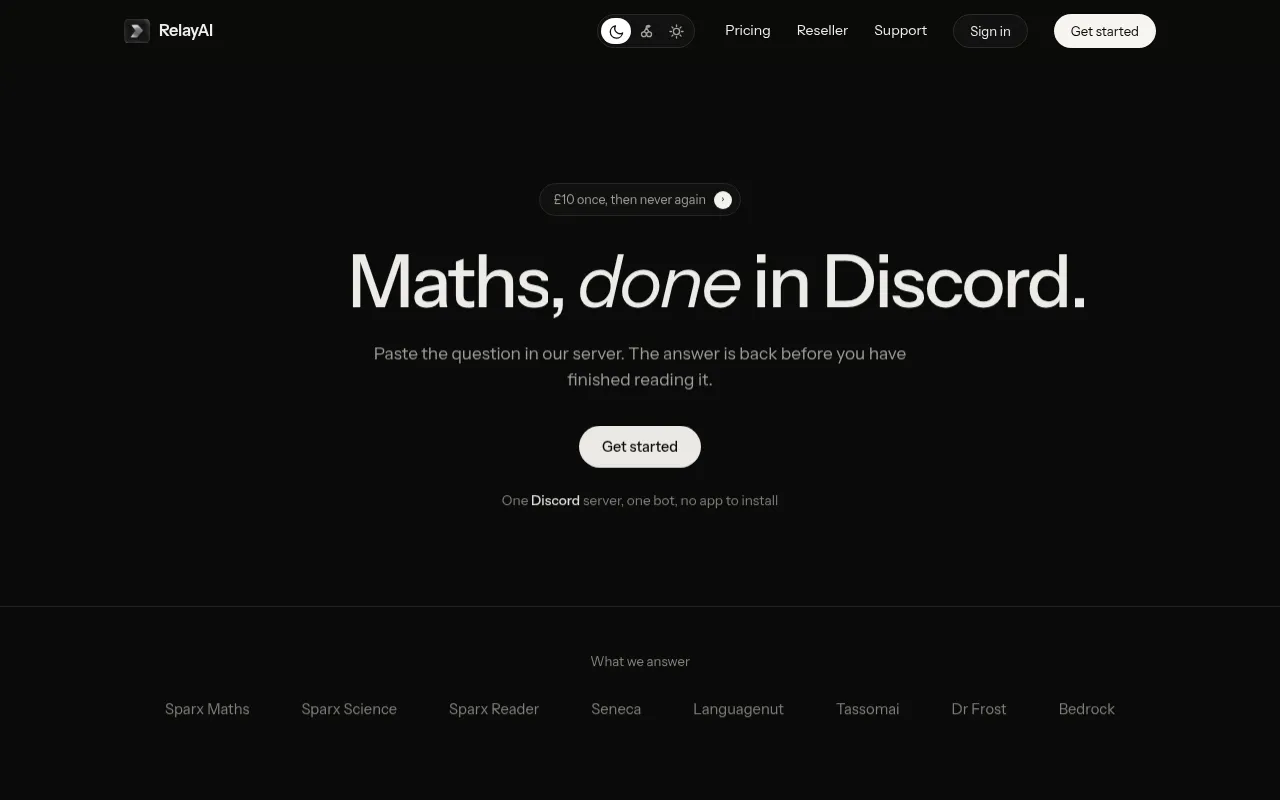 Screenshot of relayai.uk