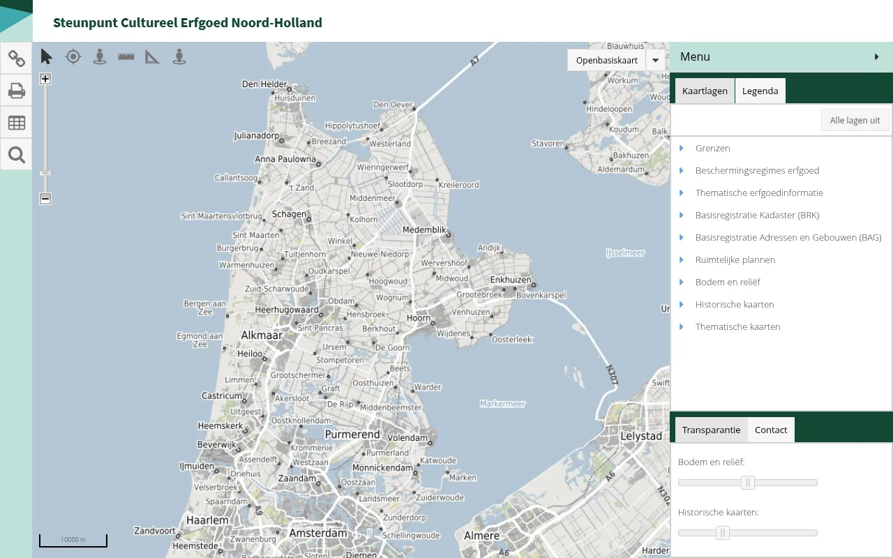Screenshot of kaarten.mooinoord-holland.nl