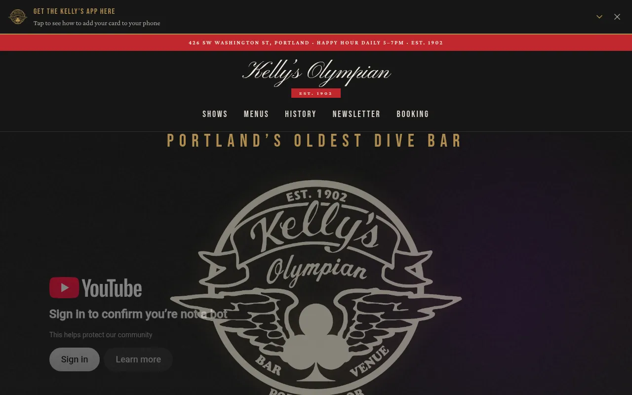 Screenshot of kellysolympian.com
