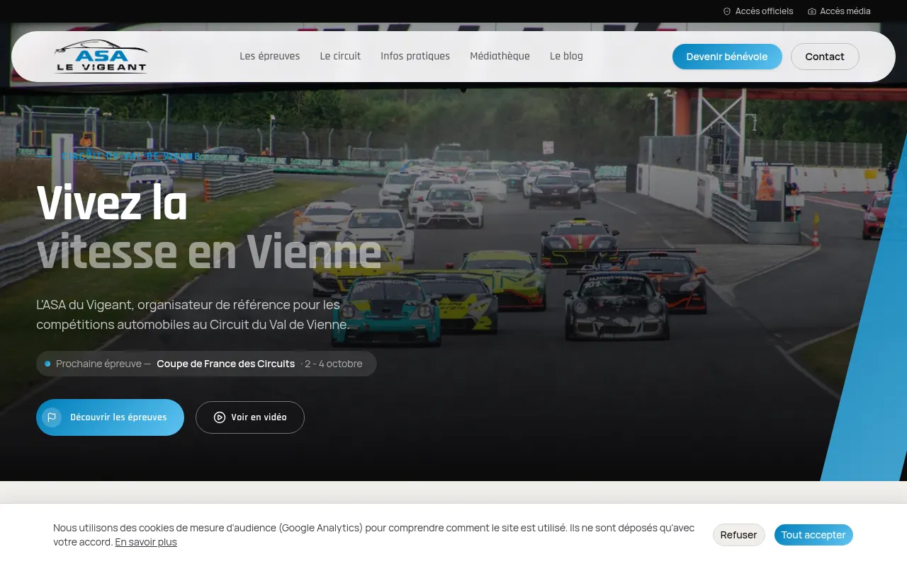 Screenshot of asaduvigeant.fr