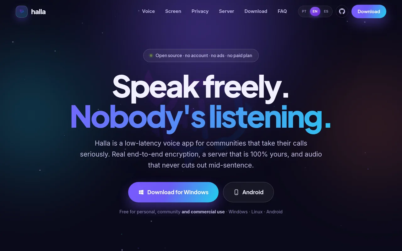Screenshot of grouphalla.github.io