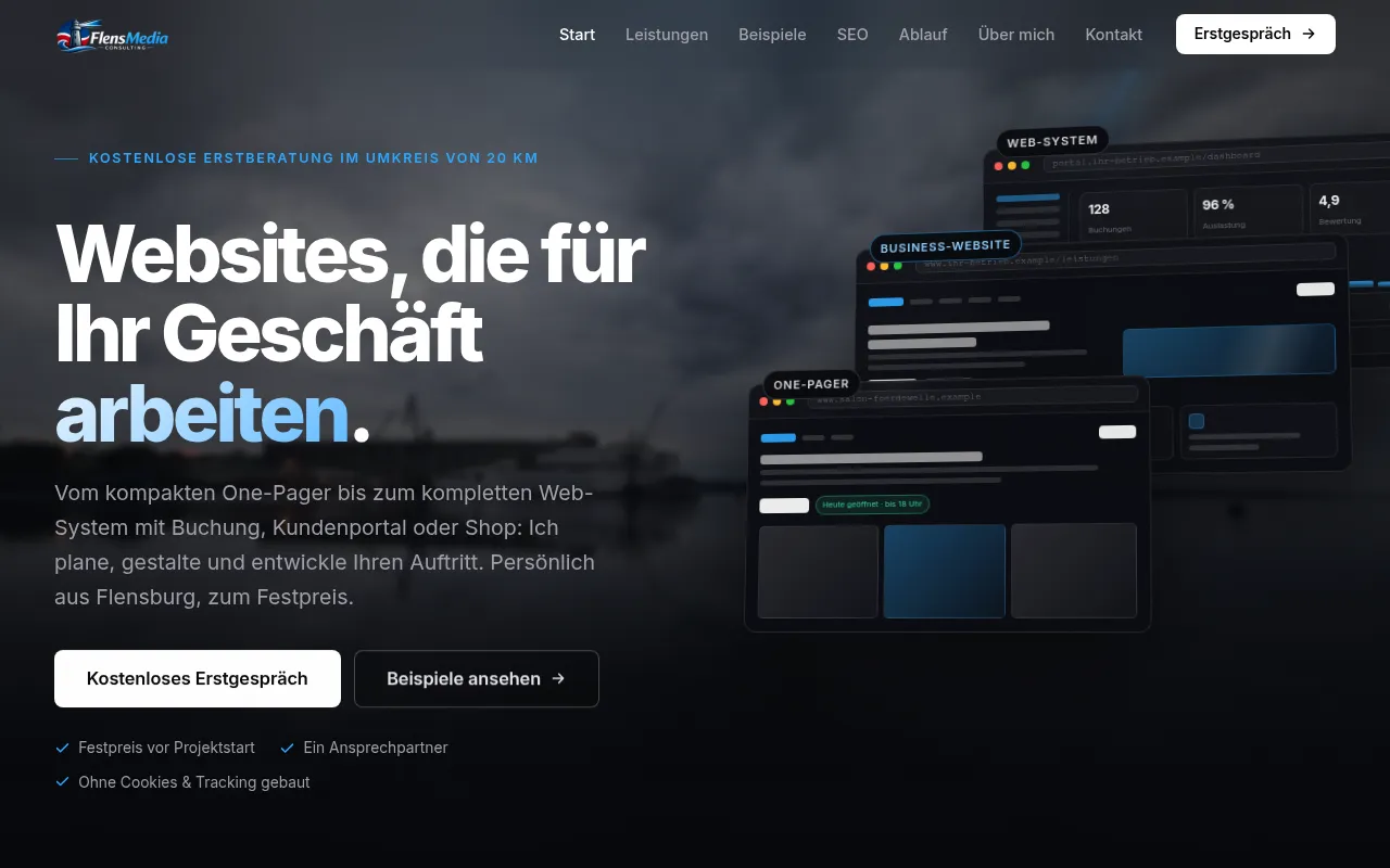 Screenshot of flensmedia.de