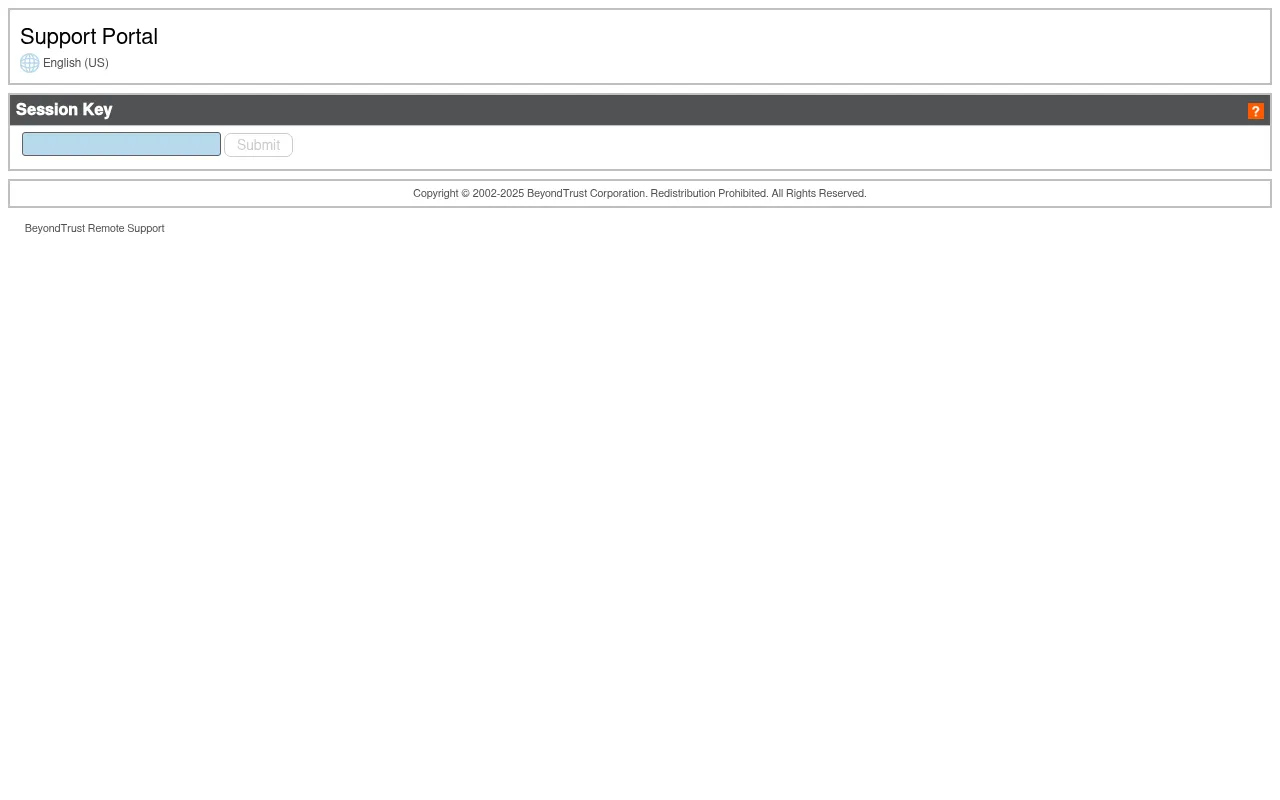Screenshot of bakerbotts.beyondtrustcloud.com