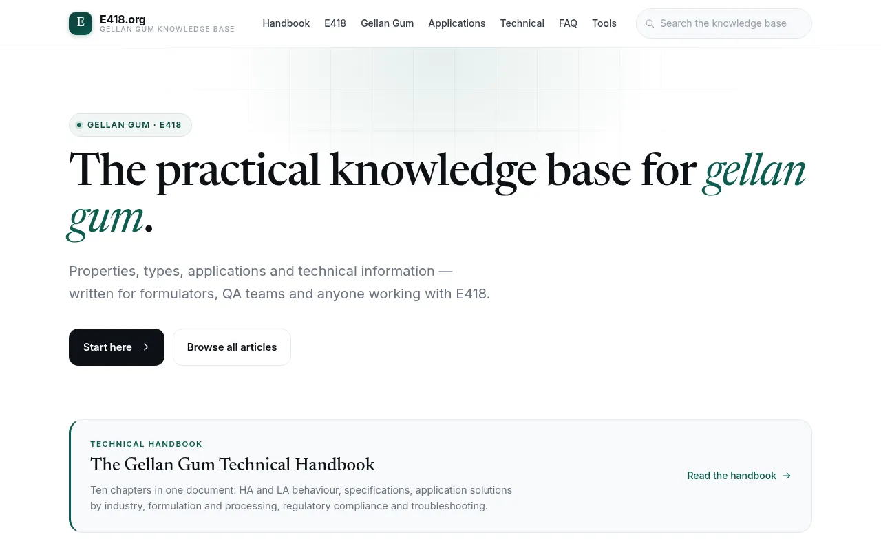 Screenshot of e418.org